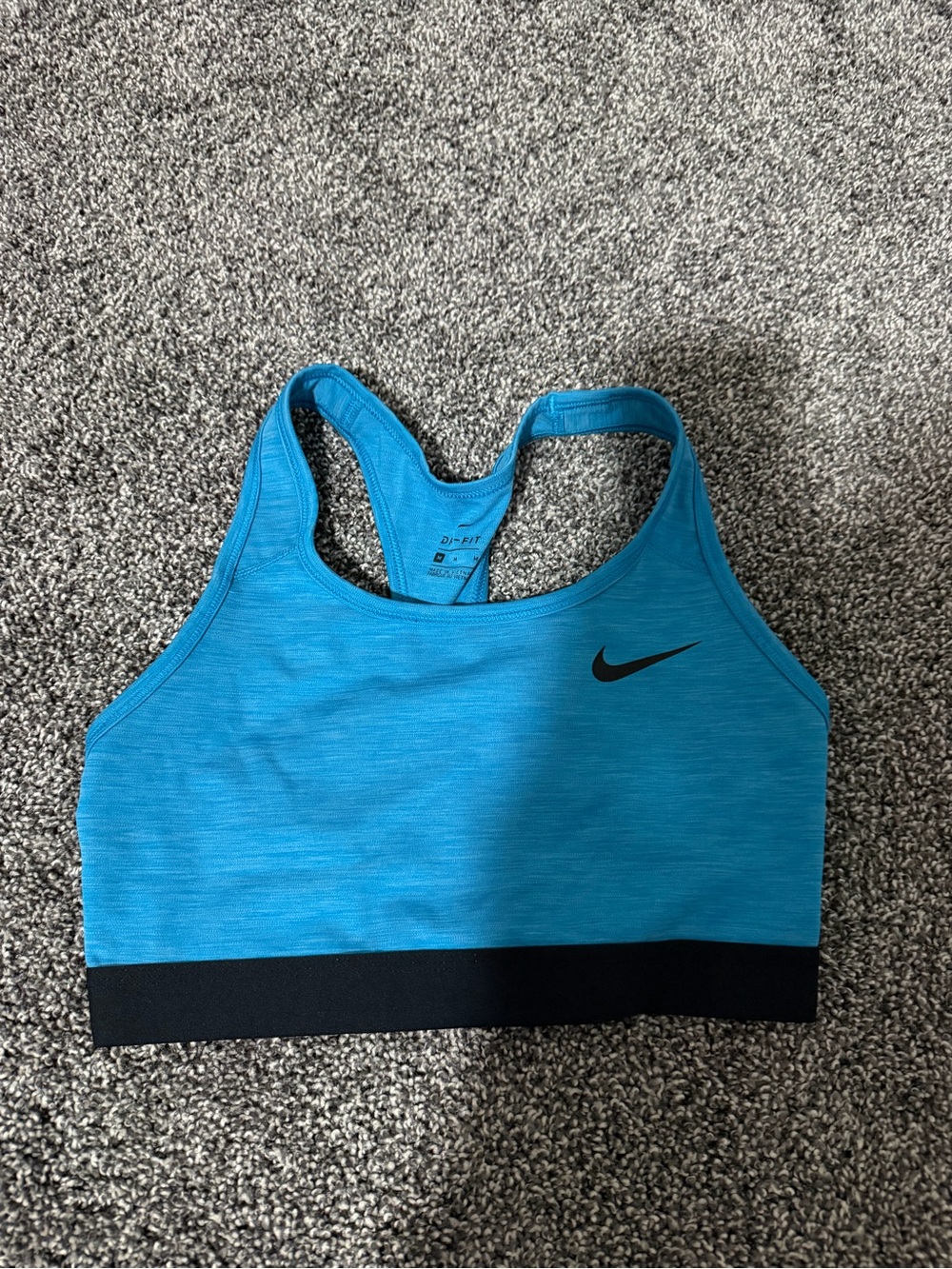 Nike Women's Teal Performance Sports Bra with Black Band